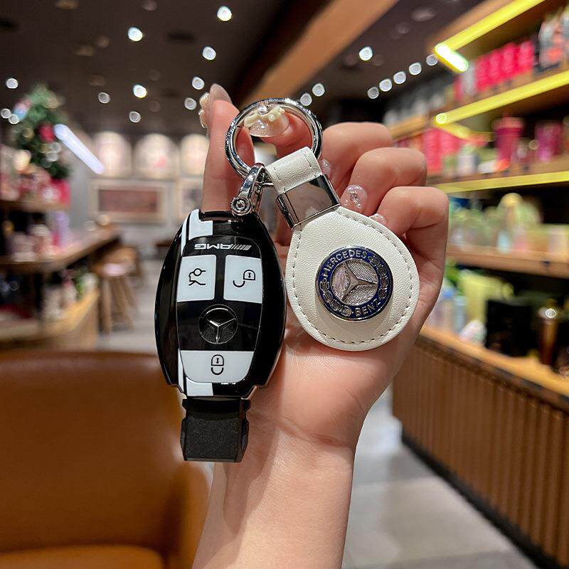 适用老款奔驰gla200钥匙套glc260/A180L/C200L包B级260GLK高档壳