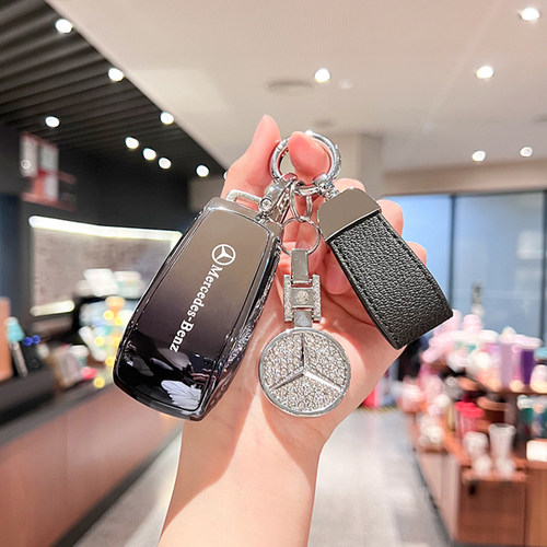 适用24奔驰e300l钥匙套e级e260l女gle450壳a2001包cls300车饰品
