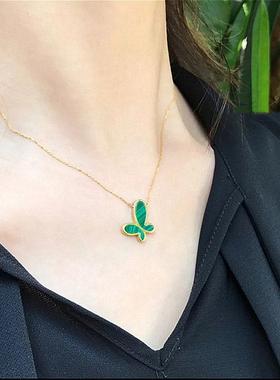 网红18k金魅饰小虫吊坠钛钢