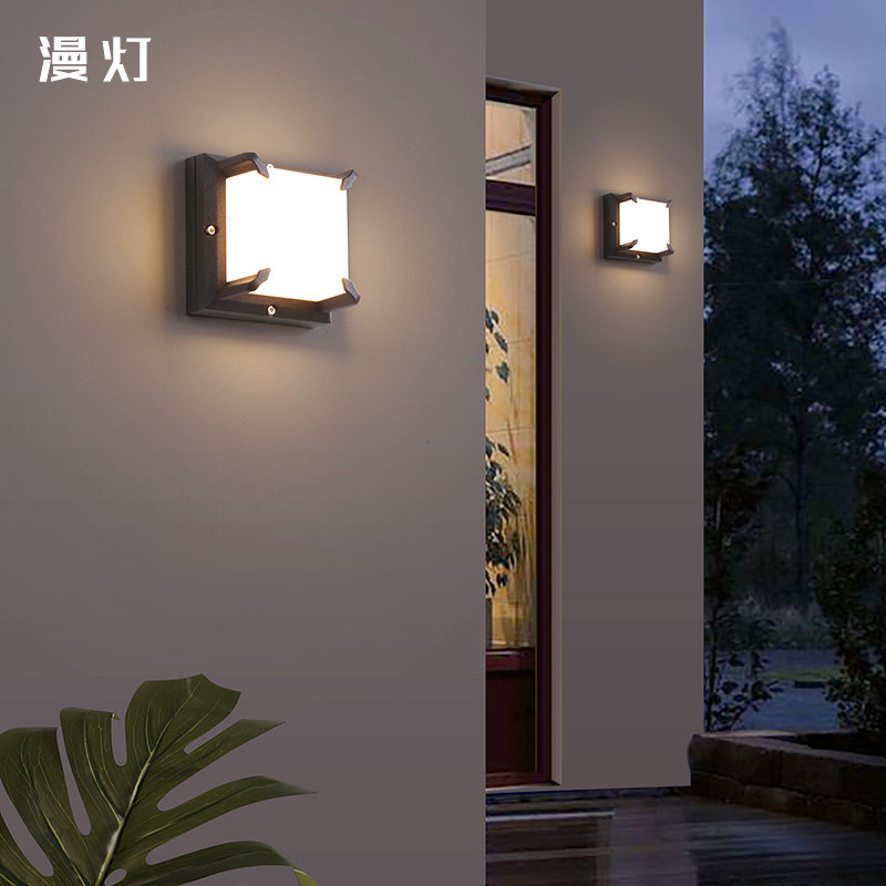 现代简约创意户外防水壁灯LED室外庭院灯具大门灯露台阳台花园灯|ruв категории награду материалов, огни освещения, наружного освещения, 户外壁灯 - от Buy2taobao.com для оказания профессиональной услуги покупки агента Taobao