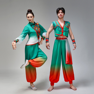 胶州秧歌服演出服女艺考2026新款广场扇子舞古典舞蹈服装飘逸套装