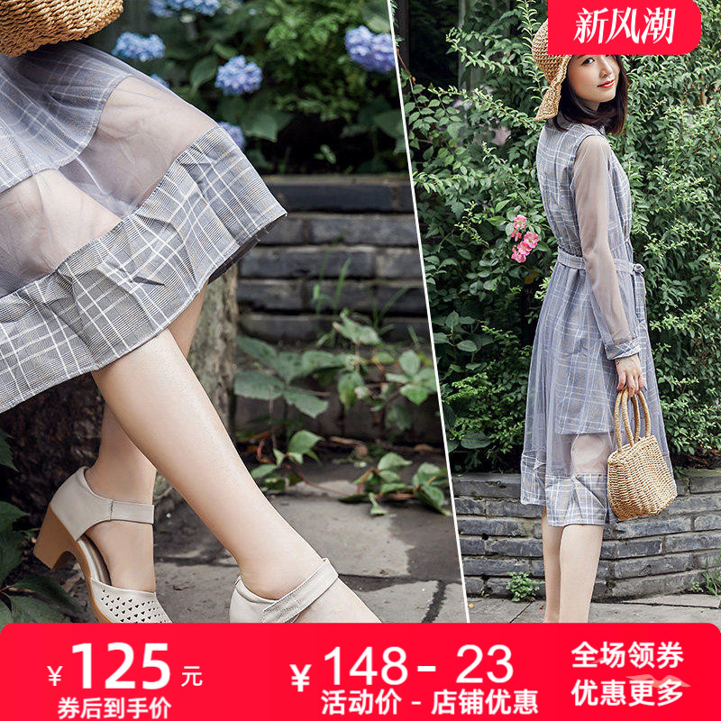 包头凉鞋女中牛筋底小码舞蹈