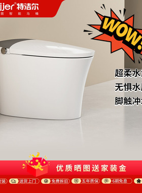 特洁尔智能马桶TA-T562双水路一体式加热座圈内置水箱智能坐便器