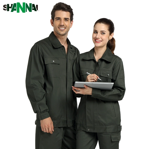 杉耐 Хлопковый комбинезон подходит для мужчин и женщин, дышащий износостойкий лонгслив, защита от ожогов