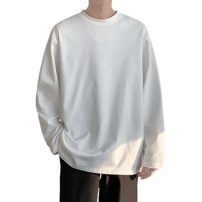 重磅长袖t恤休闲宽松内搭打底衫