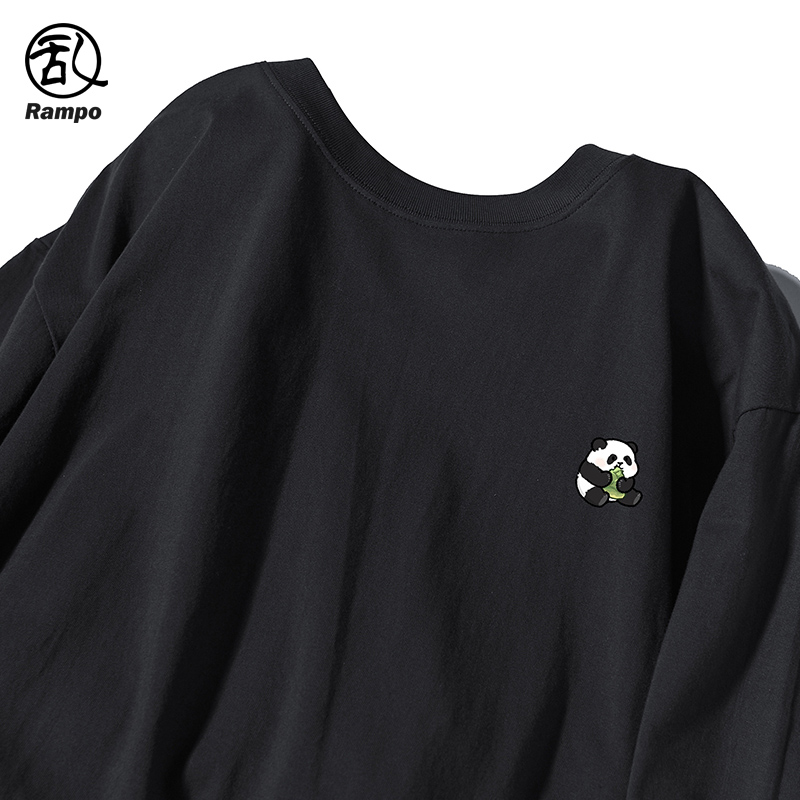 350g短袖t恤卡通休闲熊猫打底衫