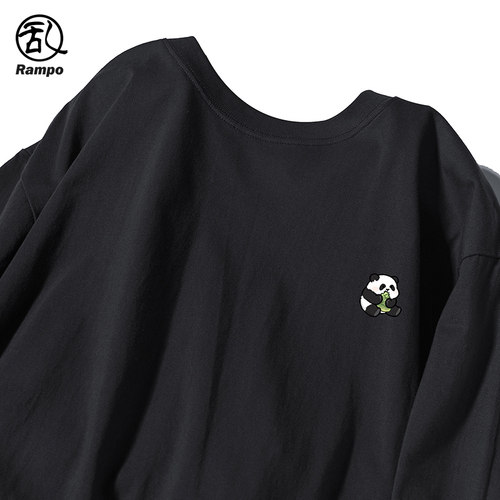 350g短袖t恤卡通休闲熊猫打底衫