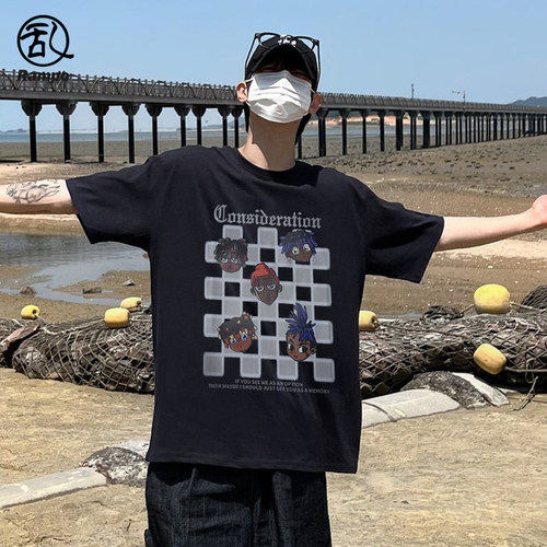 纯棉短袖t恤男款学生透气半袖