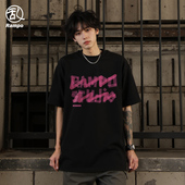 潮牌纯棉痞帅高街男生半袖 美式 2026新款 潮流夏季 重磅短袖 T恤男款