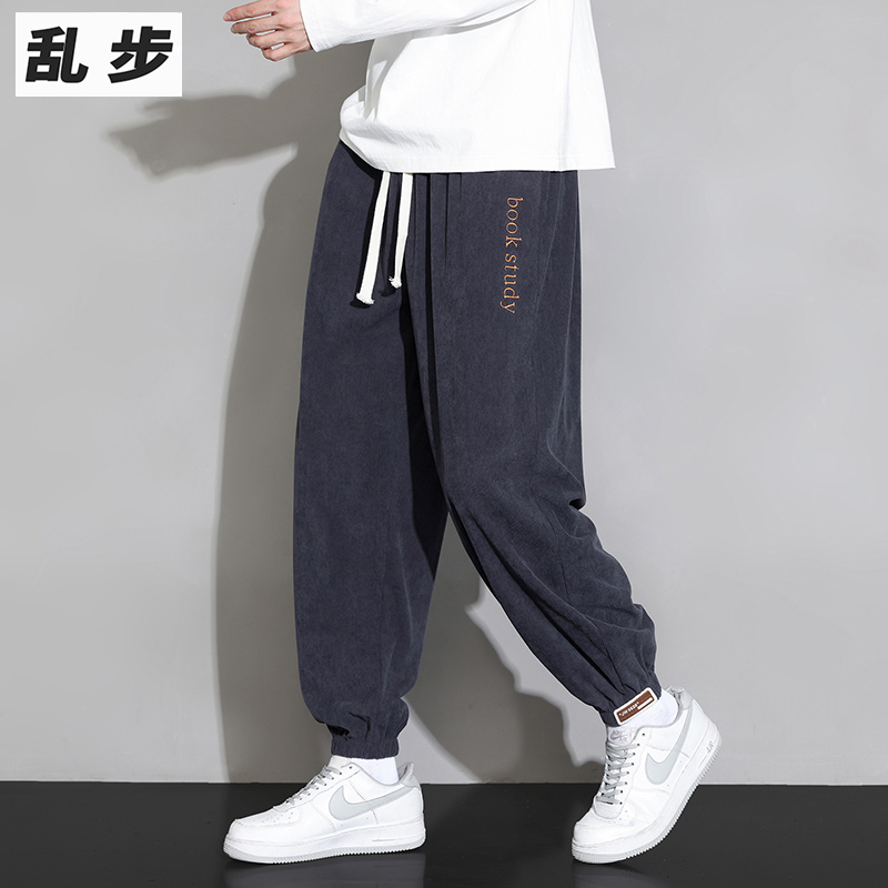 灯芯绒裤子宽松休闲男士长裤