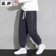 子男士 冬季 上新潮牌宽松休闲运动裤 灯芯绒束脚裤 男生刺绣字母长裤