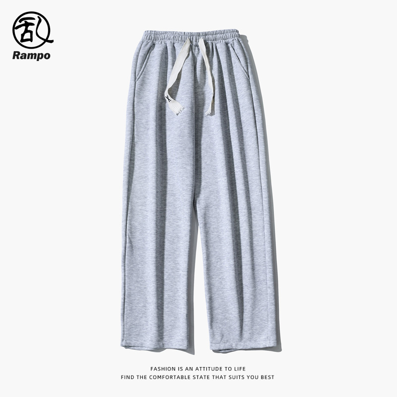 纯色休闲百搭运动长裤