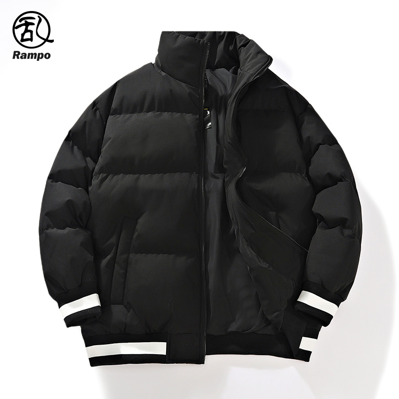 乱步棉服男款冬季保暖外套羽绒棉衣韩版潮流纯色棉袄面包服潮男装
