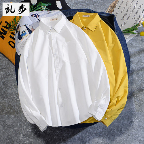 日系基础款dk制服衬衣小众情侣装