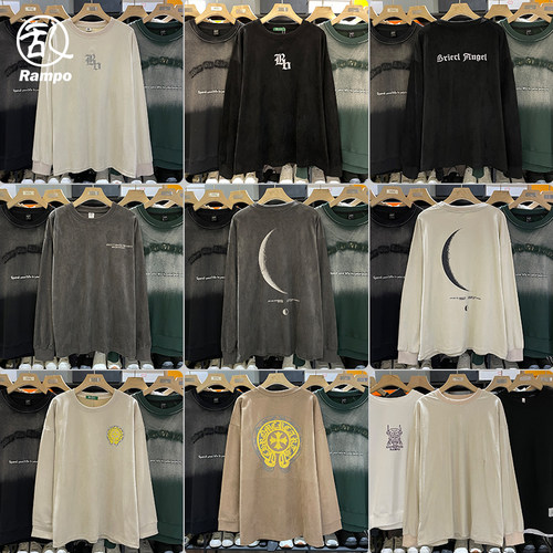 百搭圆领卫衣宽松痞帅长袖t恤