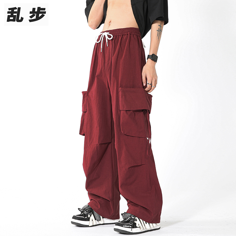 oversize工装裤宽松高街拖地长裤