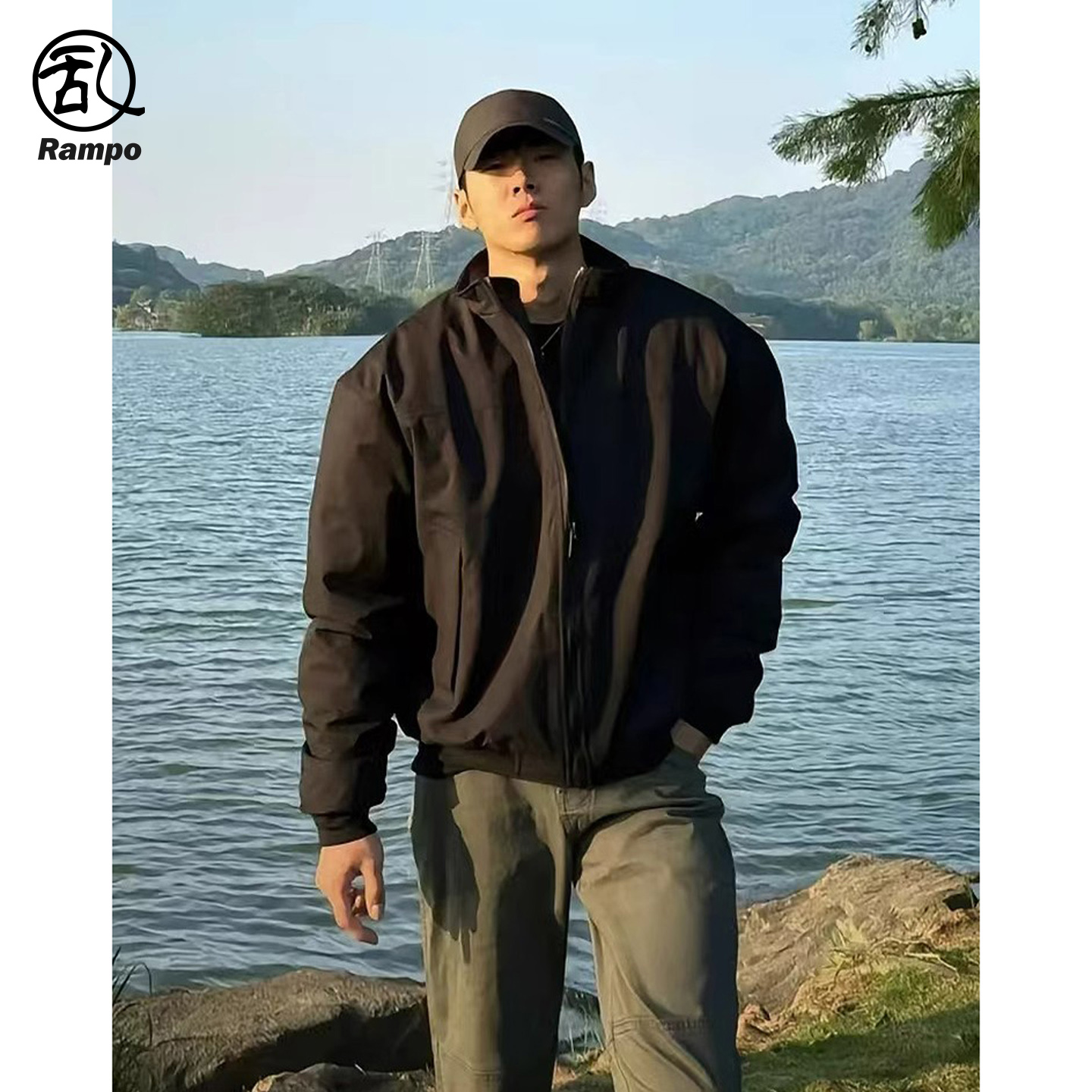 美式三防教练外套棉衣工装夹克男