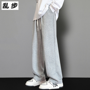 男款 460g重磅卫裤 纯色百搭高街潮牌运动裤 宽松休闲束脚裤 学生夏装
