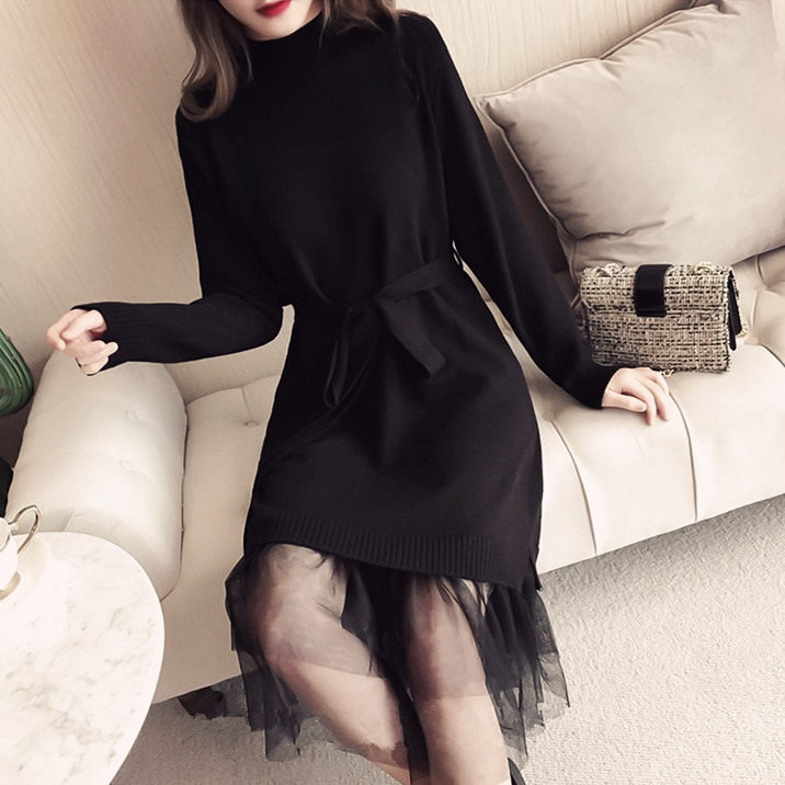 胖妹妹大码针织毛衣女2019新款韩版时尚套头t恤上衣服长款连衣裙|ruв категории Женская одежда, женской одежды - от Buy2taobao.com для оказания профессиональной услуги покупки агента Taobao