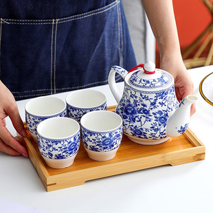 微丰 国风青花瓷茶壶陶瓷茶具套装大容量大号泡茶壶家用整套茶杯