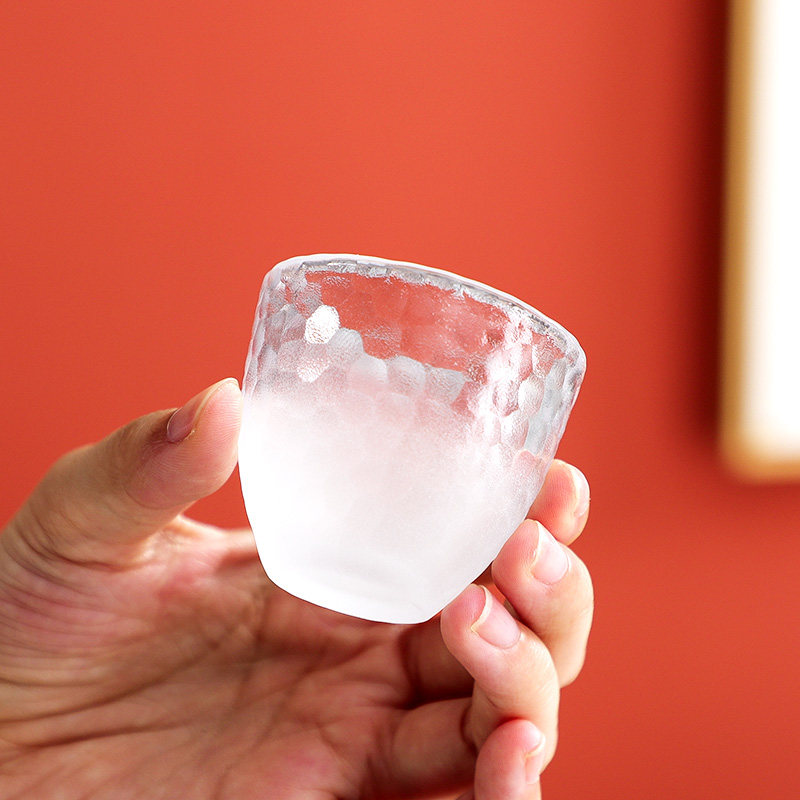 云雾玻璃白酒杯清酒杯家用一两小号烈酒杯日式酒具套装温酒烫酒壶