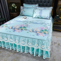 Шелковый коврик, комплект, нескользящое летнее складное покрывало, можно стирать, 3 предмета