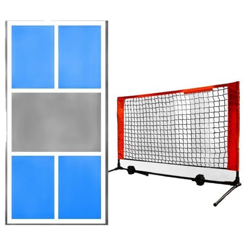 pickleball丁克球网静音垫套装家用便携式迷你球场拍皮克球移动网