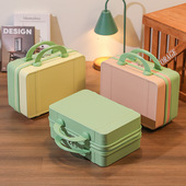 复古手提箱14寸小型箱子伴手礼盒子旅行箱化妆品收纳包迷你行李箱