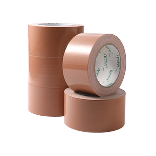 棕色单面布基胶带强力粘地毯防滑固定专用胶贴地膜瓷砖装修保护遮蔽高粘度耐磨胶布舞台咖啡色封边无痕大力