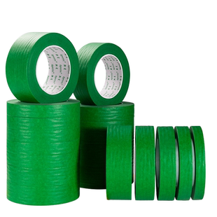新星深绿色美纹纸胶带花艺扭扭棒手工外墙无痕汽车美容美缝用贴边DIY圣诞树装饰喷漆遮蔽易手撕彩色胶带批发