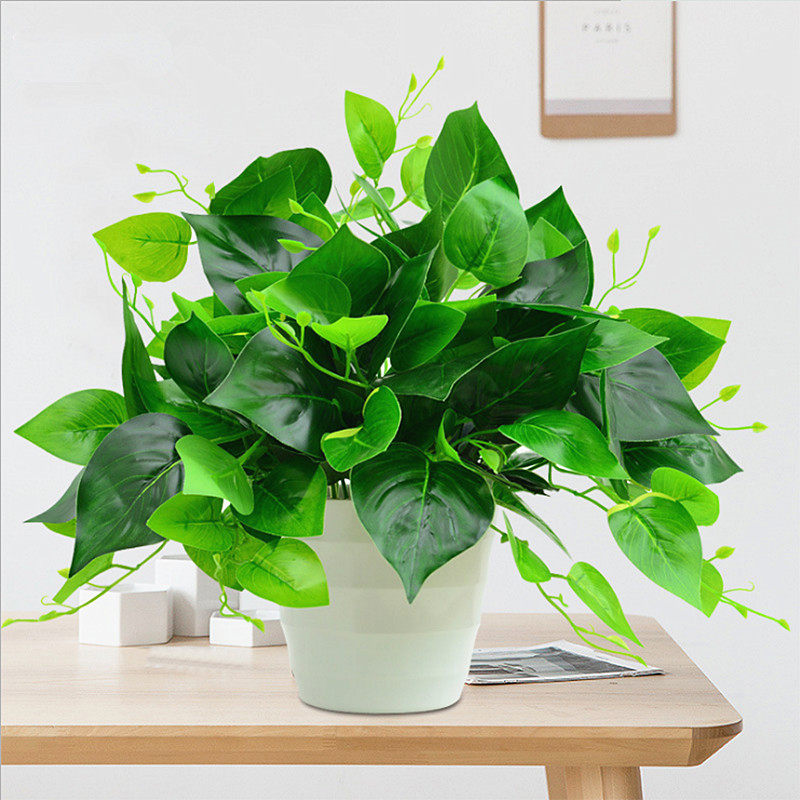 仿真绿萝盆栽绿植套装塑料花家居室内客厅茶几绿叶阳台装饰品摆件