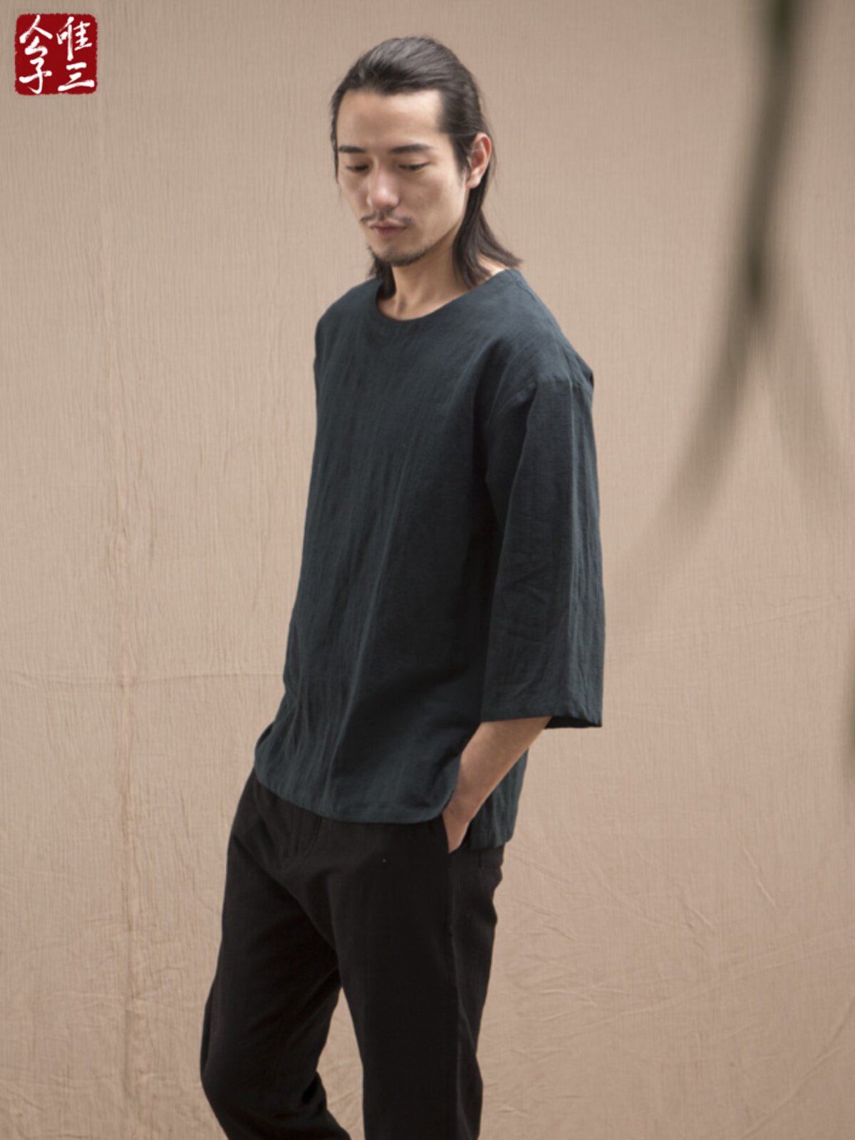 ONLY THREE MEDITATION TEA CLOTHES CHINESE STYLE MENS COTTON AND LINEN SUITS BUDDHIST TANG CLOTHES WEI JIN AND HANFU MENS ANCIENT STYLE FAIRY SPIRIT SPRING AND SUMMER