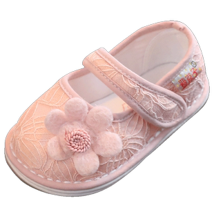 儿童布鞋女软底室内春秋手工宝宝小布鞋绣花鞋女童2026新款老北京