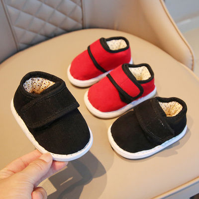 儿童手工棉鞋冬季加绒鞋