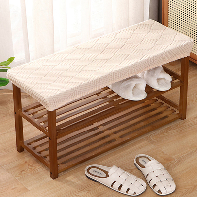 长方形换鞋凳套罩家用床尾凳沙发长凳套钢琴凳长条凳保护罩套定制