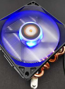 迈度风神MD47cpu散热器 itx迷你台式机箱4热管超薄蓝色LED 115X