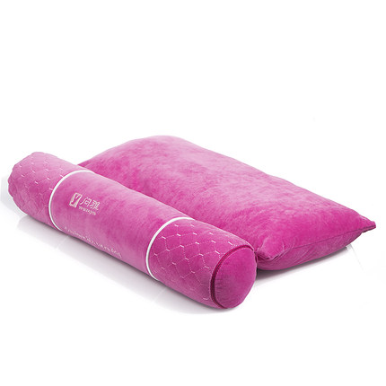 颈椎枕 圆形糖果枕单人成人颈椎护颈枕 圆枕头竹炭硬圆柱保健枕芯