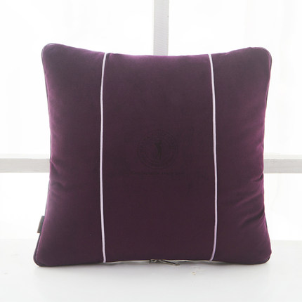 问雅商务抱枕被子两用午睡毯子办公室午休靠枕头靠垫沙发汽车用厚