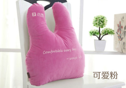 问雅卡通抱枕沙发靠垫办公室椅子靠背床头靠枕午休汽车护腰枕靠垫