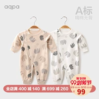 Aqpa trẻ sơ sinh những người thân mùa xuân và mùa thu cotton quần áo mới nam và nữ bé quần áo dài tay điều hòa không khí quần áo hoạt hình - Áo liền quần shop quần áo trẻ em gần đây