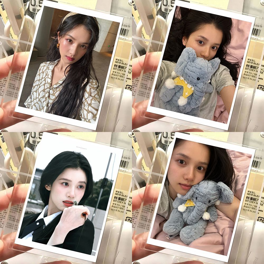 张婧仪学院风拍立得小卡高颜值明星周边小红书同款生日礼物收藏品