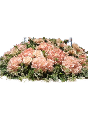 酒店新中式荷花餐桌花包厢仿真花