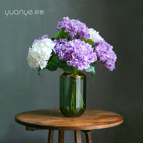 手感保湿绣球花仿真花