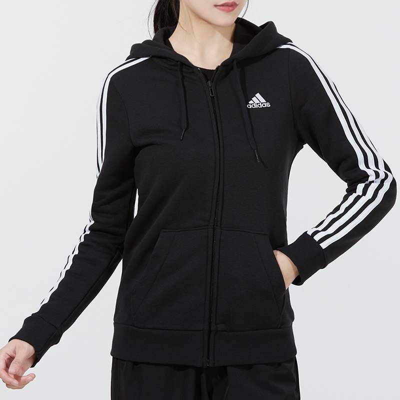 上衣服阿迪达斯加绒运动套装女装奥特莱斯滔博运动官方舰旗店保暖