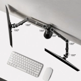 Двойной экранный компьютер роботизированный рычаг.