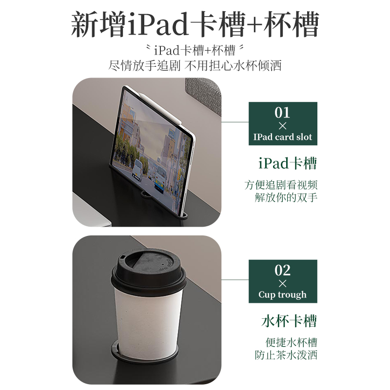 床边桌可移动电脑台式桌家用升降小桌子简约卧室学生租房学习书桌