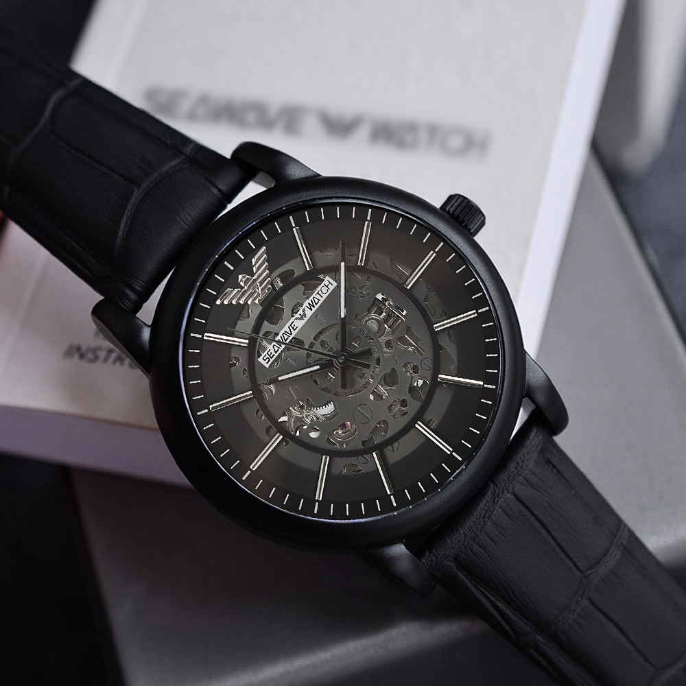 手表男机械表全自动镂空男款正品名牌时尚潮流防水学生男表十大