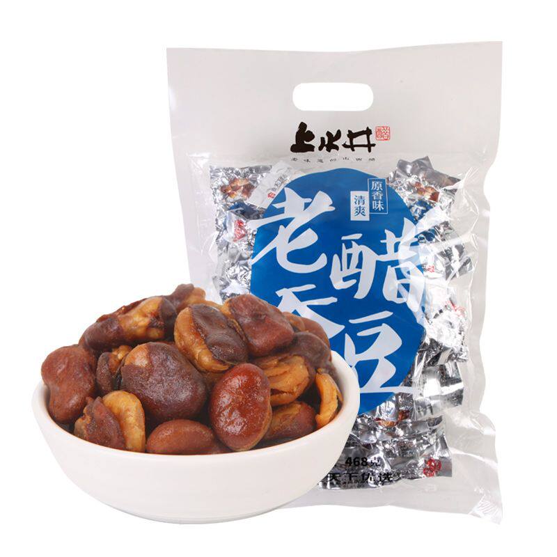 上水井老醋蚕豆468g袋装山西特产休闲零食怪味豆山西醋味蚕豆办公