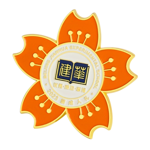 徽章定做金属勋章胸章胸牌胸针定制烤漆校徽班徽司徽珐琅会徽制作