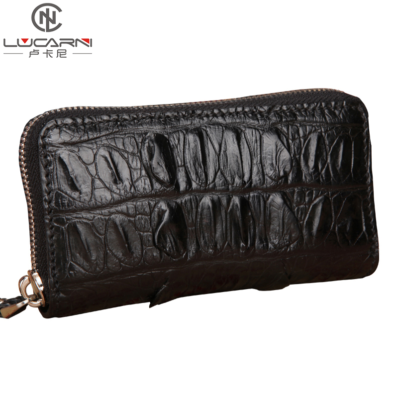 卢卡尼鳄鱼皮钥匙包男士真皮锁匙包多功能休闲个性奢华匙拉链卡包
